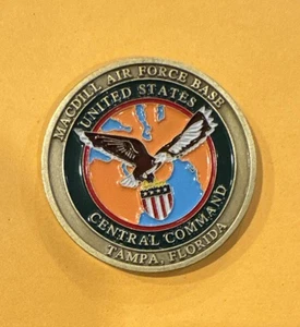 Moneda Desafío Base Fuerza Aérea Macdill de la USAF - Comando Central del CENTCOM - Imagen 1 de 2