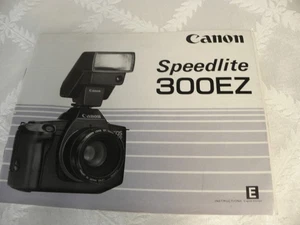 CANNON SPEEDLITE 300EZ Electronic Flash Original Owner's Manual NICE - Picture 1 of 1