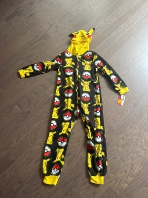 Pijama polar de una pieza Pokemon Pikachu niños niños talla 8 mediano tiene etiquetas  Foto 1 de 4