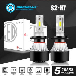 H7 LED Headlight Bulbs Conversion Kit Hi/Lo Beam 1800W 270000LM Super Bright 6K - Picture 1 of 12