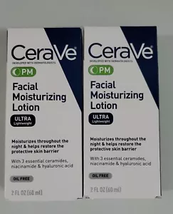 Loción hidratante facial Cerave PM - x2 - 2 oz - Imagen 1 de 6