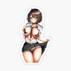 Sexy Anime Stickers big boobs schoolgirl Women Explicit Beautiful Gorgeous - Picture 1 of 1