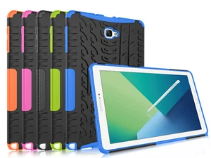 Hybrid Protective Hard Case Cover for Samsung Galaxy Tab A 10.1 S Pen P580 P585 - Picture 1 of 38