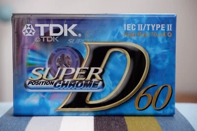 TDK Super D 60 de 1997-2001, tipo II Chrome D, embalaje original