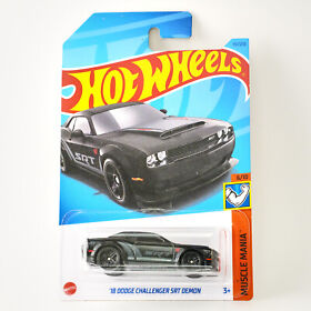 Hot Wheels '18 Dodge Challenger SRT Demon Black Muscle Mania 2023 M Case