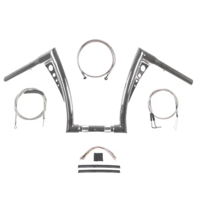 Kit de barra Santee Fat Bonanza 2007-2010 1/4" cromada 14" Harley-Davidson Softail Foto 1 de 2