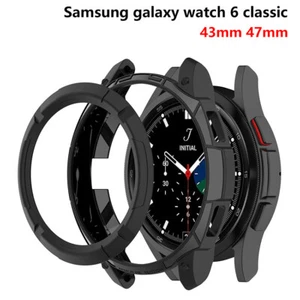 Case TPU for Samsung Galaxy Watch 6 Classic 43mm 47mm Hollow Cover Protective - Picture 1 of 14