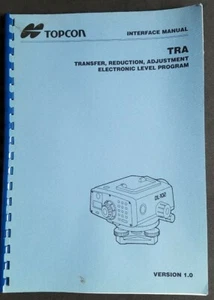 Manual de interfaz de programa de nivel electrónico Topcon TRA - Imagen 1 de 1
