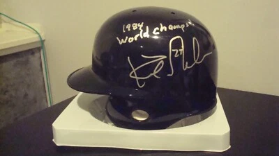 Kirk Gibson AUTOGRAPHED DETROIT TIGERS MINI HELMET SIGNED 1984 JSA AUTHENTICATED - Image 1 of 4