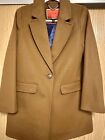 J. Crew Daphne 100% Boiled Wool Coat Topcoat Camel Brown Size 2 XS Extra Small