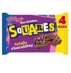 Kellogg's Rice Krispies Squares Chocolatey Cereal Bars Multipack, 4x36g F&F - Picture 1 of 3