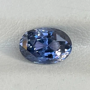 2.00 Cts Natural No Heat Violet Sapphire Oval Cut Loose Gemstone Bridal Ring Set - Picture 1 of 8