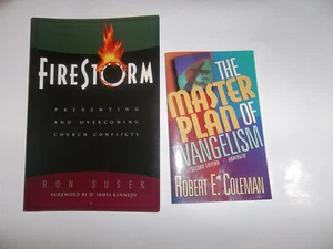 Lot of Two Religious Books Firestorm and The Master Plan of Evangelism – Used - Imagen 1 de 14
