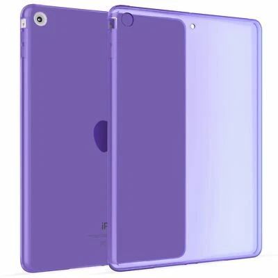 Transparent Étui Silicone Coque Housse pour Apple iPad Mini 1, 2, 3 en Violet - Photo 1/4
