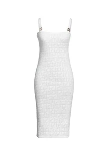 FENDI Logo-link FF-jacquard jersey pencil dress - Picture 1 of 4