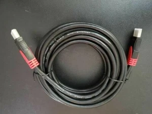 High Speed Gold Plated Fast Digital Aurum HDMI male to male cable 20' Red+Black - Picture 1 of 5