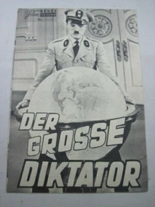 NEUES FILMPROGRAMM Nr. 1145 - ZUSTAND 2 - DER GROSSE DIKTATOR / Charlie Chaplin - Picture 1 of 1