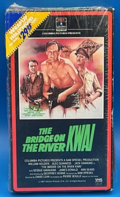 THE BRIDGE ON THE RIVER KWAI VHS RCA Columbia 1985 NEW Fast Free Shipping! Foto 1 de 4