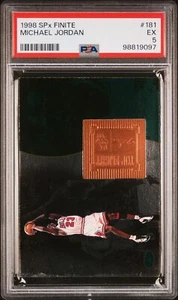 1998 UPPER DECK SPX Finite 181 Michael Jordan /3390 Insert PSA 5 9097 - Picture 1 of 3
