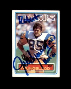 Jack Youngblood Signed 1983 Topps Los Angeles Rams Autograph - Picture 1 of 2