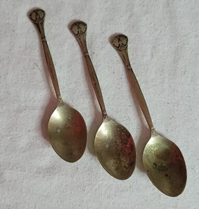 Three Vintage E.P.N.S. spoons.L-11.5cm /ENGLAND/ - Picture 1 of 7