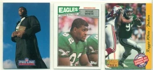 NFL - FOOTBALL INSERT TRADING CARD LOT - REGGIE WHITE - 3 DIFFERENT CARDS - Picture 1 of 2