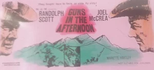 GUNS IN THE AFTENOON [MGM 1962] Vintage Glass Cinema Advertising Slide - Picture 1 of 2