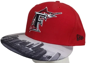 Florida Marlins ⚾ New Era 59FIFTY CITYSCAPE fitted hat - size 7 5/8 *rare find!* - Picture 1 of 17