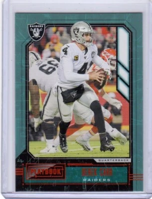 2020 Panini Playbook Derek Carr Orange #6 Las Vegas Raiders - Image 1 of 2