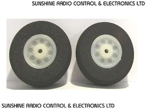 RC Plane Wheels 1.2" Light Weight Foam Sponge Wheel Metric Size 30mm Diameter - Picture 1 of 3