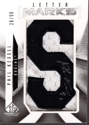 2009-10 SP Game Used Letter Marks #LMKE Phil Kessel Auto (Letter S) /50 - HKY - Image 1 of 2
