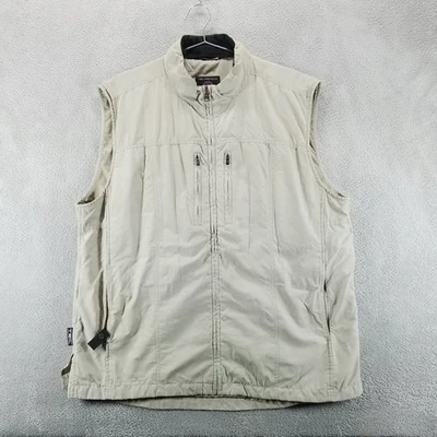 Scottevest Vest Mens XL Tan The 101 Vest Full Zip Outdoor Utility Pockets - Image 1 of 4