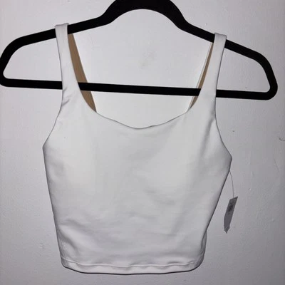 Old Navy Women’s Light Support PowerSoft Go Dry Longline Sports Bra White XS NWT - Image 1 of 4