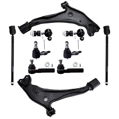 10pcs For 1999-2002 Nissan Quest Front Lower Control Arms Ball Joints Tie Rods - Image 1 of 4