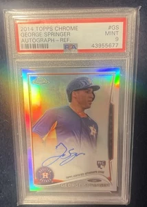 GEORGE SPRINGER 2014 TOPPS CHROME  ROOKIE AUTOGRAPH AUTO RC #334/499 PSA 9 MINT - Picture 1 of 2