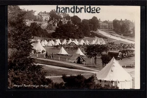 Tunbridge Wells - Tented Military Camp - real photographic postcard - Picture 1 of 1