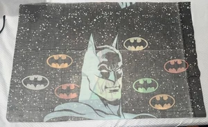 🦇😆 Vintage 80er 1989 Batman & Joker doppelseitiger Kissenbezug DC Comics verblasst - Bild 1 von 2