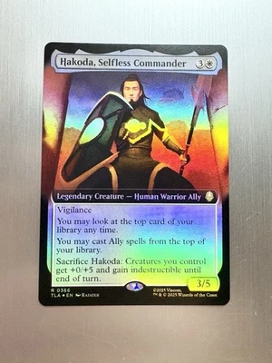 Hakoda, Selfless Commander 366 -MTG Avatar: The Last Airbender Extended Art FOIL - Image 1 of 2