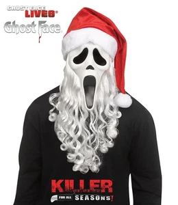 Santa Ghostface® Mask - Scream - Licensed Costume Accessory - One Size - Picture 1 of 4