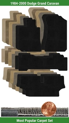 Juego de alfombrillas Ultimat personalizadas para Dodge Grand Caravan 1984-2000 (4 piezas) #K5V Foto 1 de 4