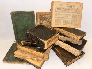 12 Antique German Religious Books Bible - Poor Condition, Ephemera, 1880 - 1900s - Imagen 1 de 24