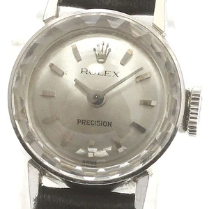 ROLEX Precision 2604 K18WG Cal.1400 Silver Dial Hand Winding Ladies Watch_884643 - Picture 1 of 7