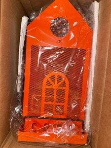 Solar Metall Vogelfutterhaus hängend Eichhörnchenfest groß für draußen orange - Bild 1 von 1