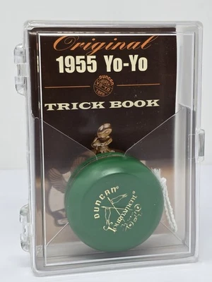 Duncan 1955 Natural Wood Tournament Yo-Yo  Reproduction With Case & Trick Boom - Image 1 of 4