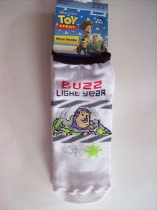 Toy Story Socks Boys Size 6-8.5 Buzz Lightyear Disney Pixar Low Cut New - Picture 1 of 2