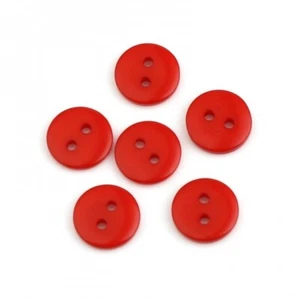 100 x kleine rote Knöpfe 9 mm - ideal für handgefertigte Karten KOSTENLOSER VERSAND - Bild 1 von 1