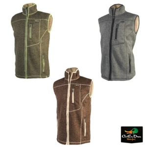 NEW BANDED CASUAL GEAR LINED HEATHER VEST - SHERPA FLEECE LINER - W/ b LOGO - Picture 1 of 4