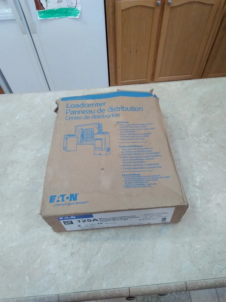 Cutler Hammer Load Center,No BR816L125FP,  Eaton Corporation - Image 1 of 4