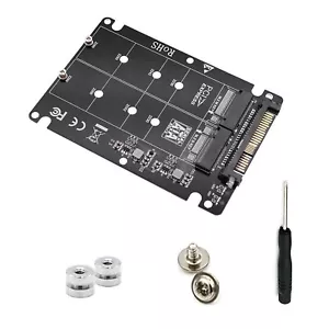 2 in 1 M.2 NVME SSD Key M + NGFF SATA SSD Key B a U.2 SFF-8639 Adattatore Auto - Foto 1 di 11