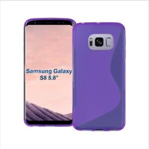 For Samsung Galaxy S8 Case S-Line Silicone Gel Skin In Various Colours Cover